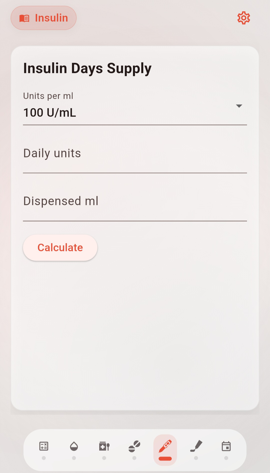 Insulin Days Supply Calculator
